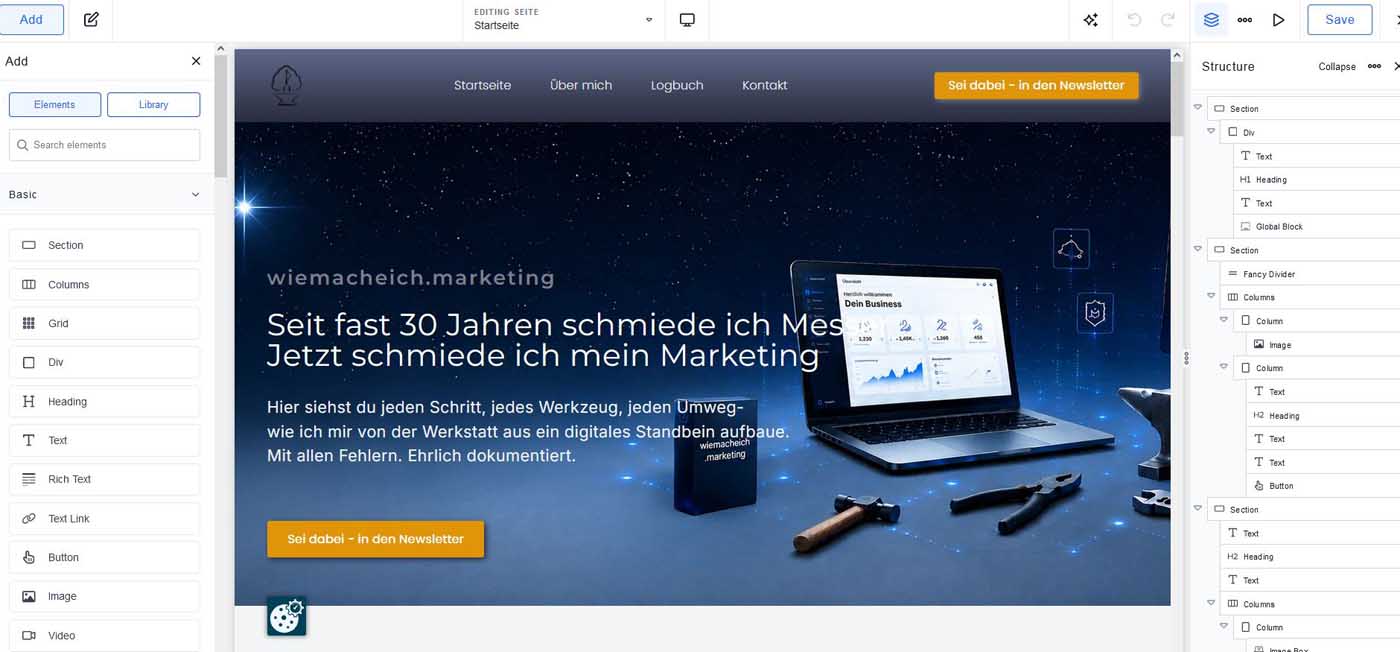 Breakdance Builder installieren